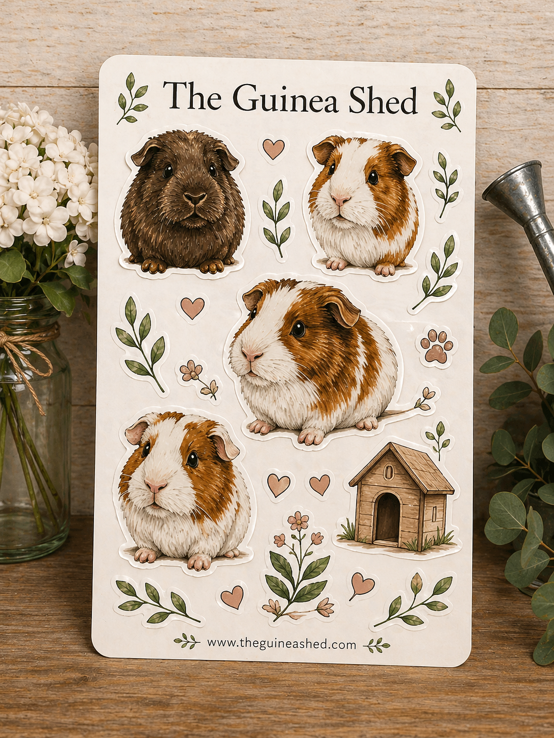 Piggy Portrait Sticker Sheet